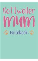 Rottweiler Mum Composition Notebook of Dog Mum Journal