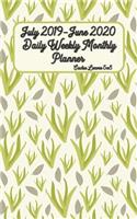 July 2019-June 2020 Daily Weekly Monthly Planner Cactus Leaves 5x8: Simple Pretty Daily / Weekly & Monthly Planner - Get Organized. Get Focused. Take Action Today and Achieve Your Goals (Academic School Year, Student