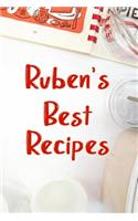 Ruben's Best Recipes: Blank Recipe Book to Write In. Favorite Recipes Gift for Men