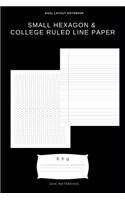 Small hexagon & college ruled line paper