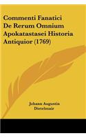 Commenti Fanatici De Rerum Omnium Apokatastasei Historia Antiquior (1769)