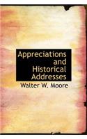 Appreciations and Historical Addresses
