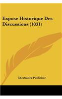Expose Historique Des Discussions (1831)