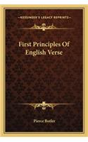 First Principles Of English Verse