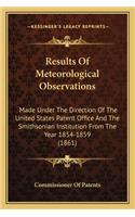 Results Of Meteorological Observations