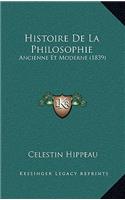 Histoire De La Philosophie