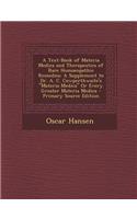 A Text-Book of Materia Medica and Therapeutics of Rare Homoeopathic Remedies