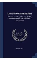 Lectures On Mathematics