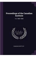 Proceedings of the Canadian Institute