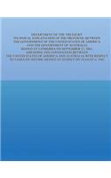 Department of the Treasury Technical Explanation of the Protocol Between the Government of the United States of America and the Government of Australia: Signed at Canberra on September 27, 2001, Amending the Convention Between the United States of America(English)
