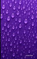 Journal Daily: Purple Rain 2, Lined Blank Journal Book, 6 X 9, 200 Pages