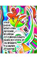 leren art kleurboek abstracte vormen expressionisme met biomorphic voor volwassenen en kinderen gebruiken om te versieren, gift zoals wenskaarten, of als aandenken door kunstenaar Grace Divine