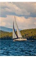 Journal Sailboat Lake Blue Water Mountains: (Notebook, Diary, Blank Book)