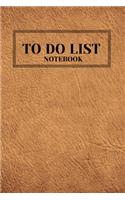To Do List Notebook - Libreta - Cahier - Taccuino - Notizbuch