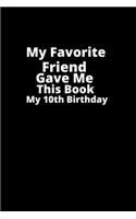 My Favorite Friend gave me this book my 10th birthday!