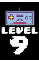 Level 9: 9th Birthday Memory Book, Draw and Write Journal, Funny Notebook For Nine Year Old Kids, 9 Year Old Bday Gift, Level 9 Unlocked Video Gamer Notebook