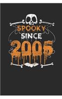 Spooky Since 2005: Graph Paper Notebook - Birthday Gift or Happy Halloween Gift for Women, Men, Kids and Teacher