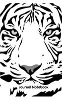 Journal Notebook: Blank Lined Notebook Journal 6" x 9" 120 Pages, Cute Journal To Write In For Tiger Lovers