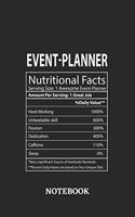 Nutritional Facts Event-Planner Awesome Notebook: 6x9 inches - 110 graph paper, quad ruled, squared, grid paper pages - Greatest Passionate working Job Journal - Gift, Present Idea