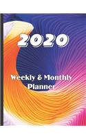 2020 Weekly & Monthly Planner: Large 52 Week, 12 Months Annual Diary Journal for January- December Planning and Scheduling of yearly Activities