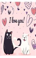 Cats Blank Composition Notes Love Quotes: With Motivational Inspirational Sayings;Journal Pocket Notepad, For Daily Weekly Notes Priority Goals Tasks Schedule, To Do List Appointments Log Bo