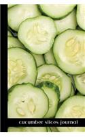 cucumber slices journal: small lined Cucumber Notebook / Travel Journal to write in (6'' x 9'') 120 pages