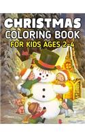Christmas Coloring Book for Kids Ages 2-4