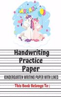 Kindergarten Writing Paper With Lines