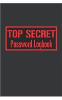 Top Secret Password Logbook
