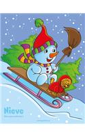 Nieve libro para colorear 1: (1 Nieve)
