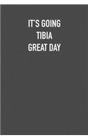 It's Going Tibia Great Day: 6x9 Journal sarcastic work hospital notebook Christmas gift presents for under 10 dollars