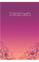 Purple Flower Graph Notebook