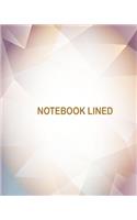 Notebook Lined: Modern polygonal background: Notebook Journal Diary, 120 pages, 8" x 10"