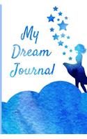 My Dream Journal: Self Exploration and Reflection, Black and White Illustrated, Double Page Spread, Dream Log, Medium Size