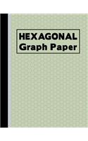 Hexagonal Graph Paper: Small Hexes Notebook Green(3 Grid Diagram Graph Notepad)