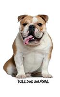 Bulldog Journal: 8 x 10 inch dog notebook, English Bulldog, blank diary, sketchbook, 150 pages