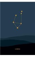 Libra Zodiac Journal: Horoscope Constellation Notebook, 120 Ruled Pages, 6x9 Inch