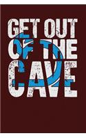 Get Out of The Cave: Dark Red, White & Blue Design, Blank College Ruled Line Paper Journal Notebook for Project Managers and Their Families. (Agile and Scrum 6 x 9 inch 