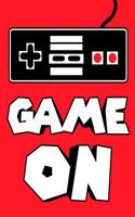 Game on: Old School Gamer Secret Internet Password Book in Fire Red