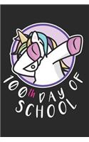 Unicorn Dabbing 100th Day for School