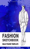 Fashion Sketchbook Male Figure Template