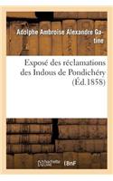 Exposé Des Réclamations Des Indous de Pondichéry