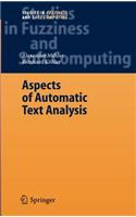 Aspects of Automatic Text Analysis