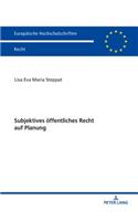 Subjektives oeffentliches Recht auf Planung