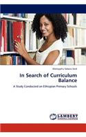 In Search of Curriculum Balance