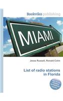 List of Radio Stations in Florida: (English)