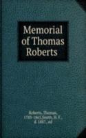 Memorial of Thomas Roberts