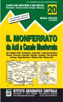 IGC Italien 1 : 50 000 Wanderkarte 20 Il Monferrato