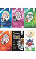 Current Affairs January 2018 to March 2019 (Pack of 5 Quarterly Issues) with Free Rapid GK 2020 for Competitive Exams