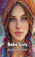 Boho Girls Coloring Book
